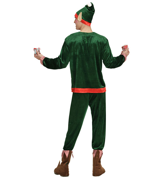 Santa'S Little Helper Elf  Coat, Pants, Shoe Covers, Hat With Ears 