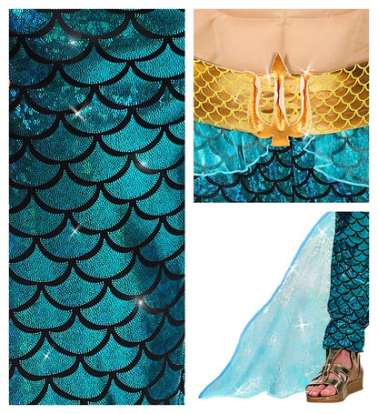 Poseidon  Muscle Shirt, Pants, Belt, Cuffs, Crown 