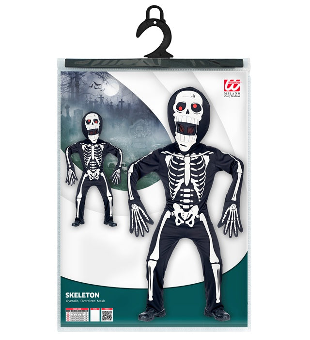 Skeleton  Overalls, Oversized Mask 