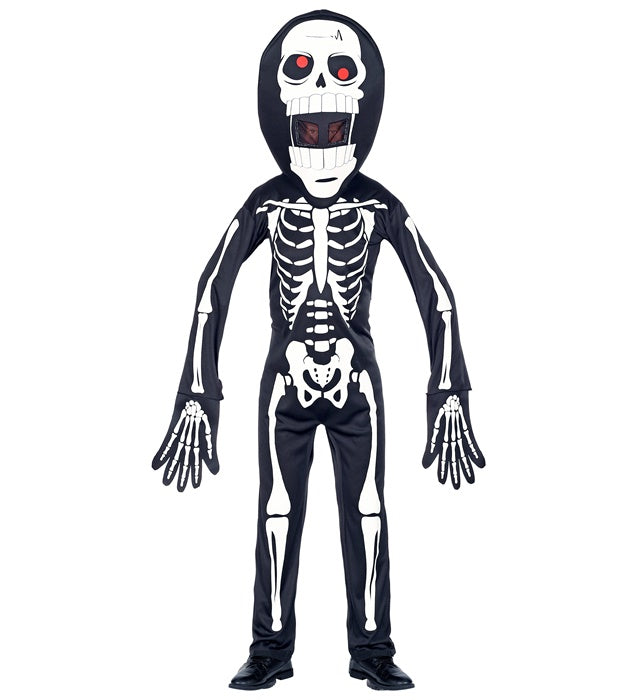 Skeleton  Overalls, Oversized Mask 