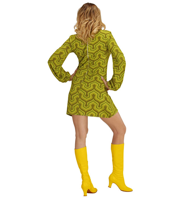 The 70S Groovy Style - Wallpaper  Dress 