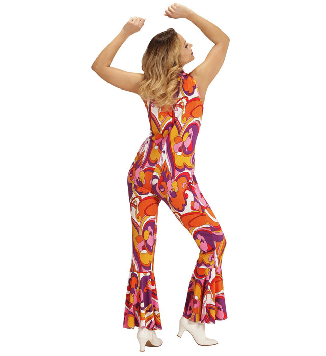 The 70S Groovy Style - Orchid  Jumpsuit 