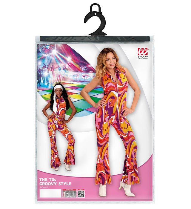 The 70S Groovy Style - Orchid  Jumpsuit 