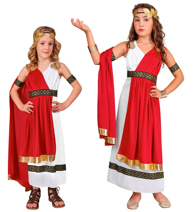 Roman Empress Costume for Girls Image 1