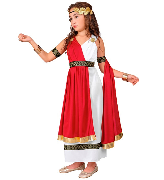 Roman Empress  Dress With Drape, Armbands, Laurel Wreath 