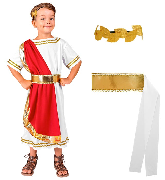 Roman Emperor  Tunic With Sash, Belt, Laurel Wreath 