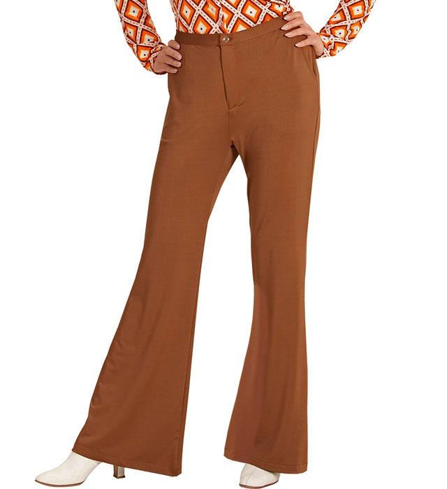 The 70S Groovy Style -  Brown  Pants 