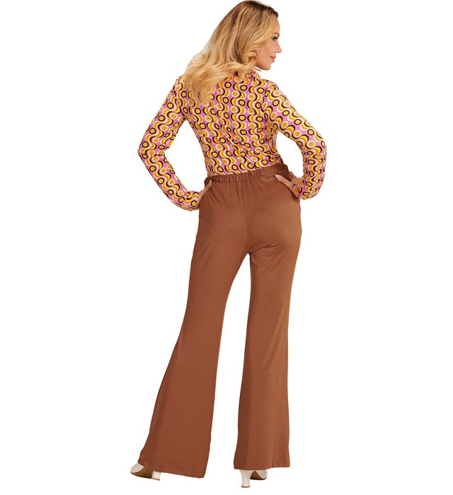 The 70S Groovy Style -  Brown  Pants 