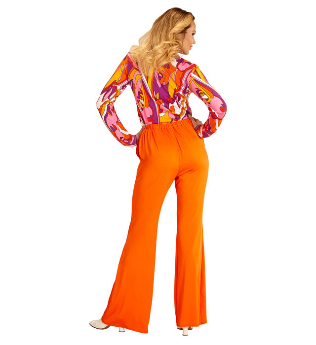 The 70S Groovy Style -  Orange  Pants 