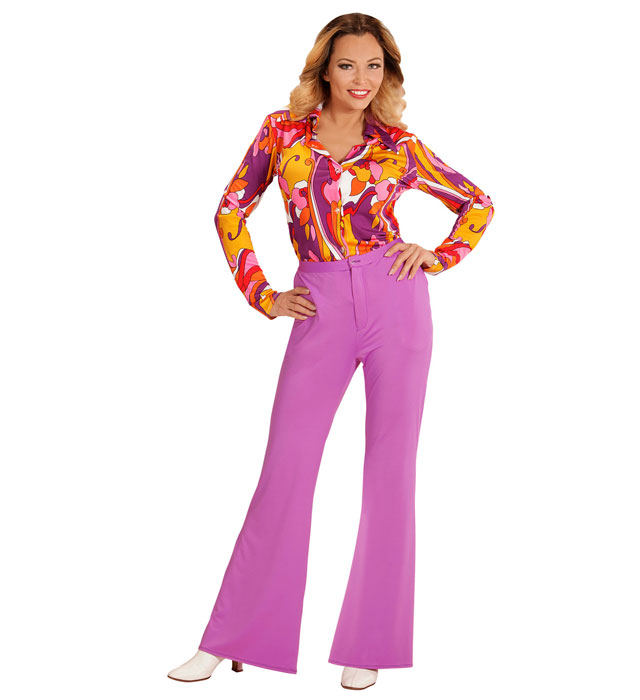 The 70S Groovy Style -  Purple  Pants 