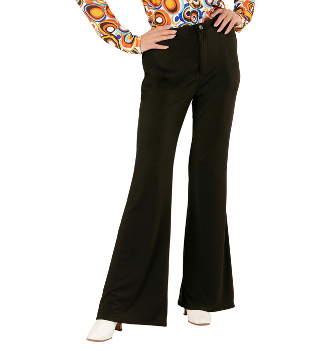 The 70S Groovy Style - Black  Pants 