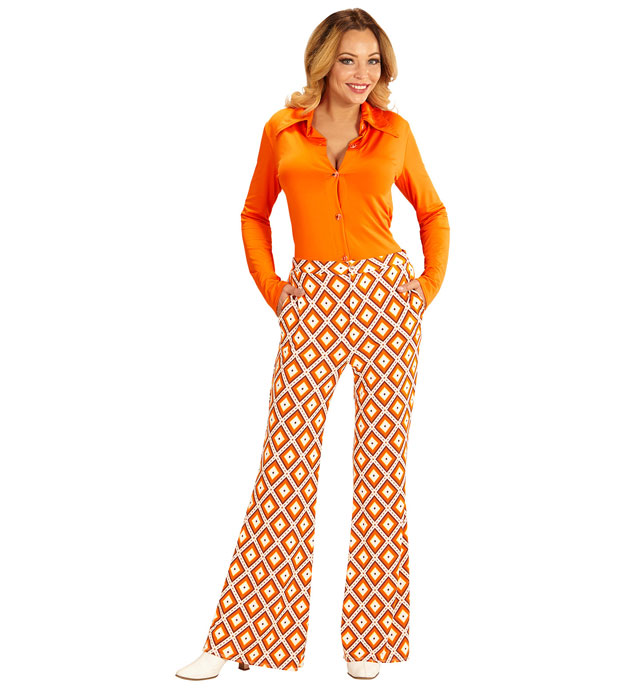 The 70S Groovy Style - Rhombus  Pants 