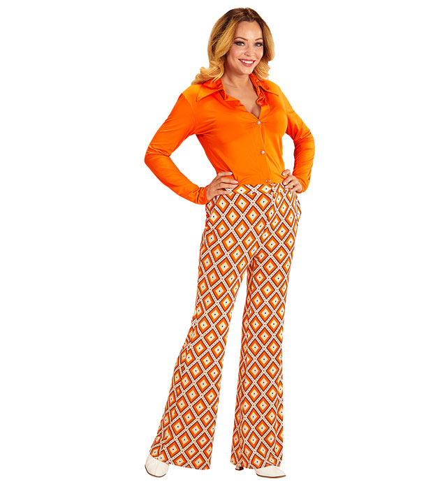 The 70S Groovy Style - Rhombus  Pants 