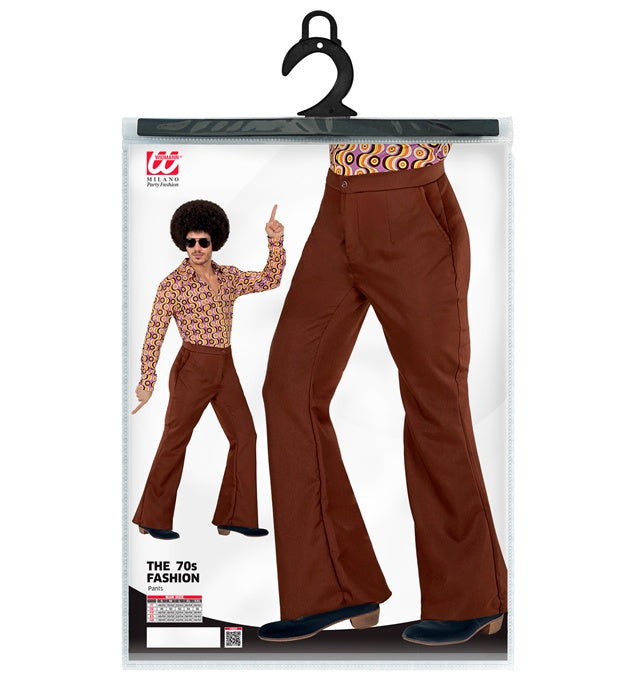 The 70S Groovy Style - Brown  Pants 