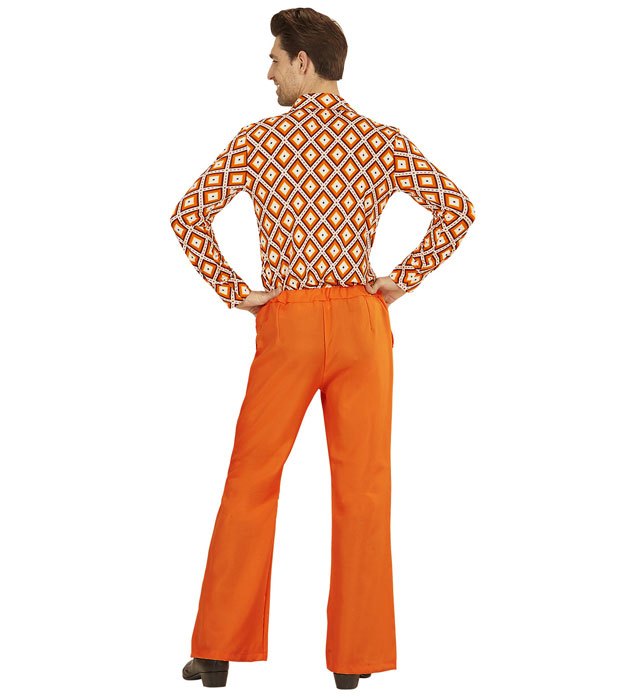 The 70S Groovy Style - Orange  Pants 