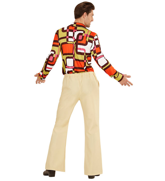 The 70S Groovy Style - Beige  Pants 