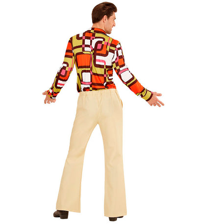 The 70S Groovy Style - Beige  Pants 