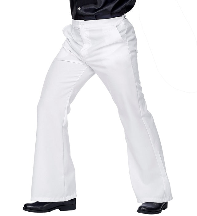 The 70S Groovy Style - White  Pants 