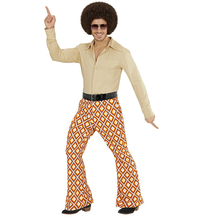 The 70S Groovy Style - Rhombus  Pants 