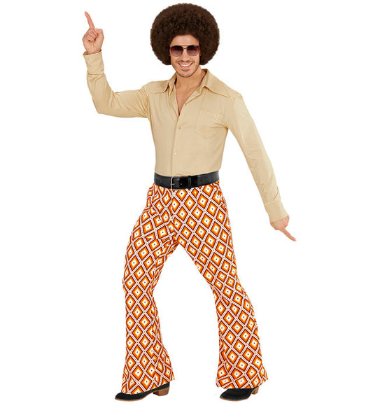 The 70S Groovy Style - Rhombus  Pants 