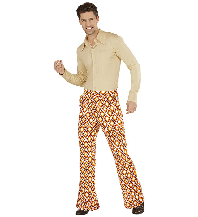 The 70S Groovy Style - Rhombus  Pants 