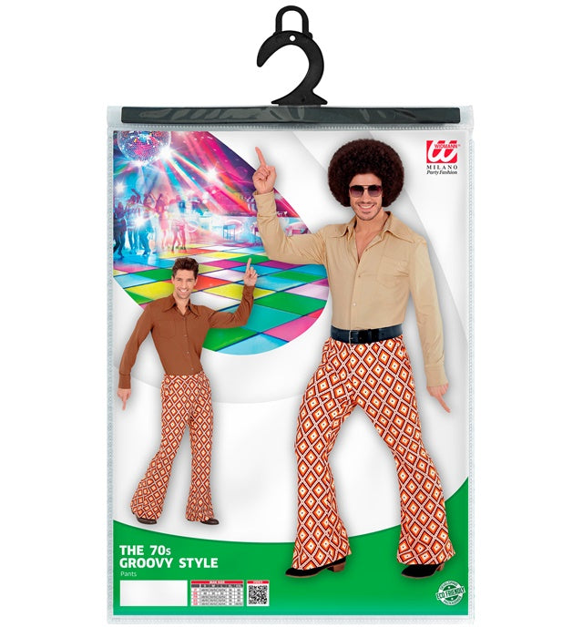 The 70S Groovy Style - Rhombus  Pants 