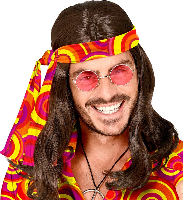 The 70S Groovy Style - Orange Bubbles  Headband 