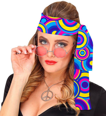 The 70S Groovy Style - Blue Bubbles  Headband 