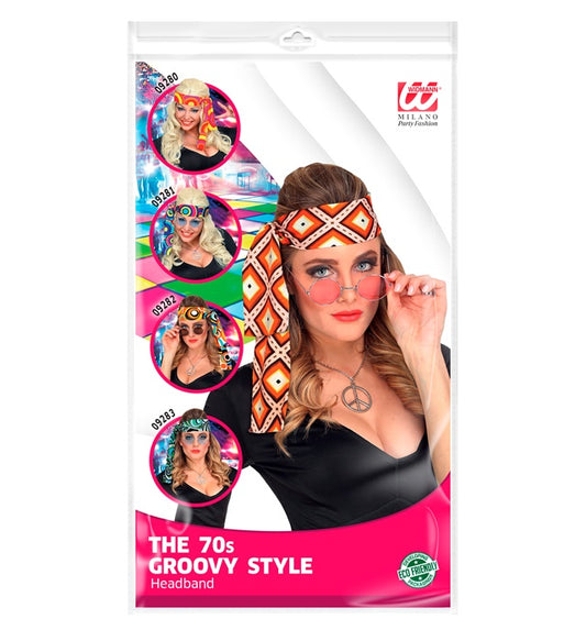 The 70S Groovy Style - Rhombus  Headband 
