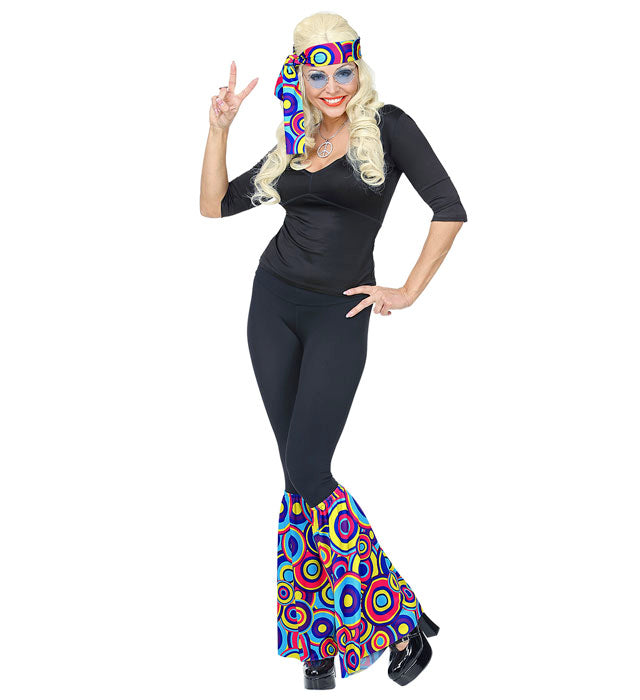 The 70S Groovy Style - Blue Bubbles  Headband & Leg Warmers 