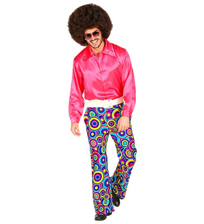 The 70S Groovy Style - Blue Bubbles  Pants 