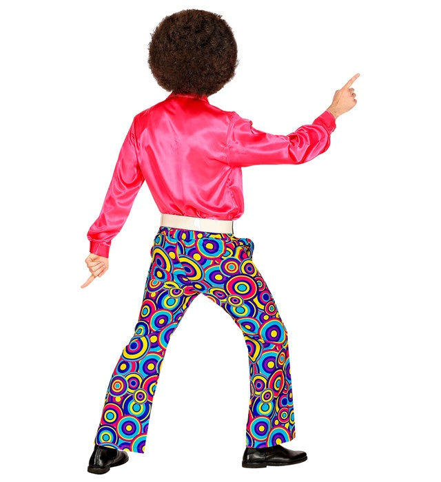 The 70S Groovy Style - Blue Bubbles  Pants 