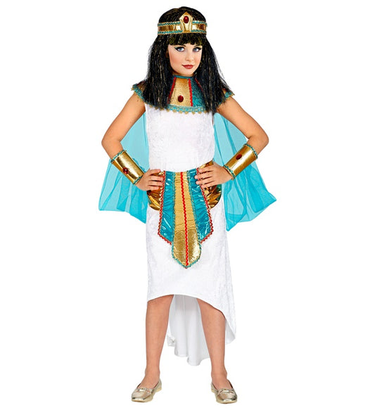 Egyptian Queen  Dress, Collar With Veils & Cuffs, Belt, Headpiece 