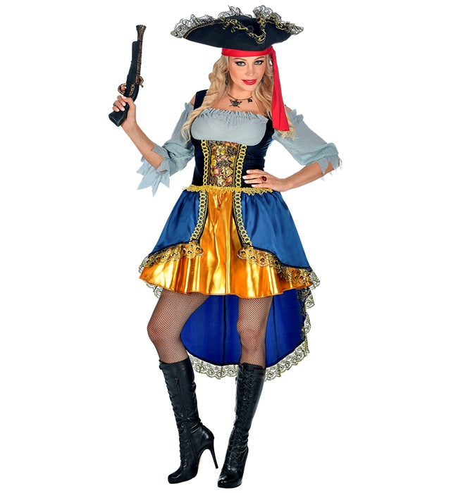 Pirate Captain  Dress With Shirt, Hat 