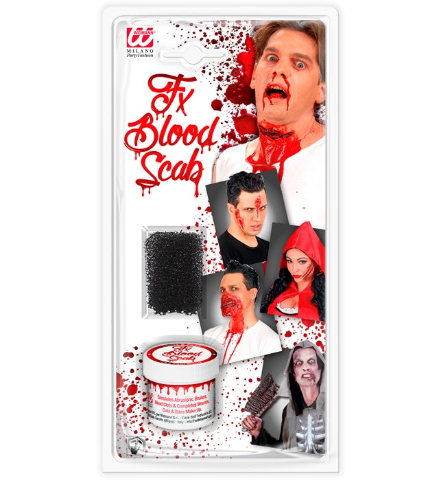 Fx Blood Scab Set In Clam Shell  Blood Scab 28,4 G, Applicator Sponge 