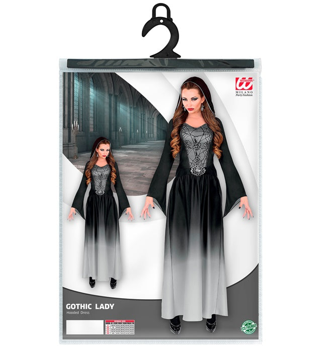 Gothic Lady  Hooded Dress 