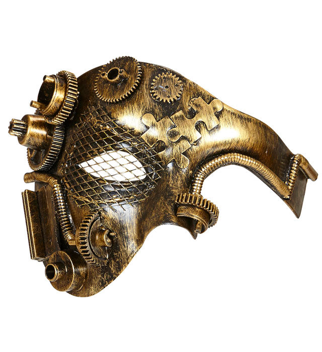 Copper Steampunk Half Face Mask