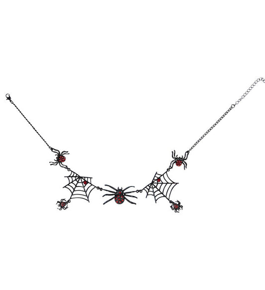 Strass Spider Necklace