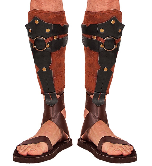 Leather Look Roman/Greek Leg Guards