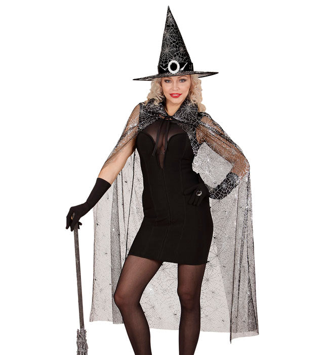 Witch  Cape, Hat  - 125 Cm