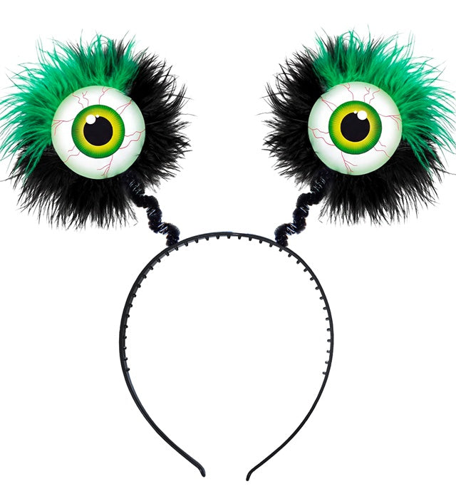 Feathered Green Eyes Headbopper