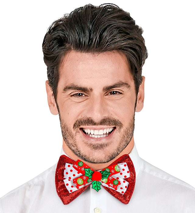 Red  Christmas Bow Tie