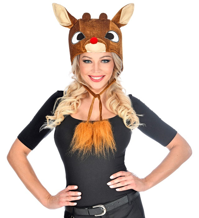 Plush Reindeer Hat