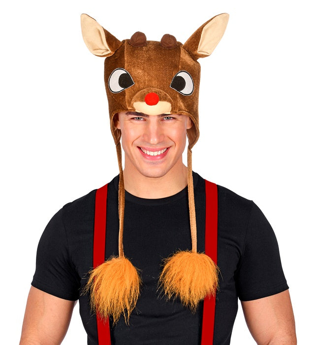Plush Reindeer Hat
