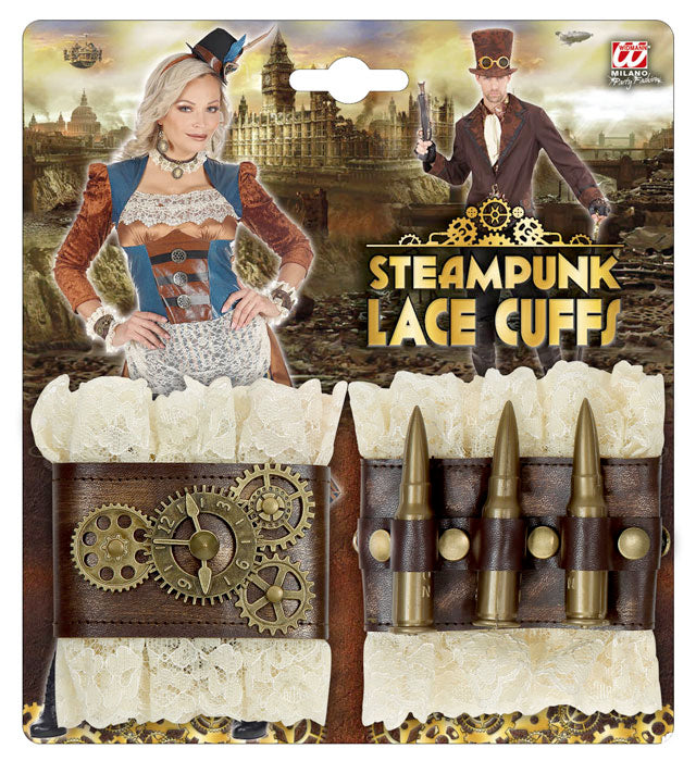 Pairs Of Steampunk Lace Cuffs