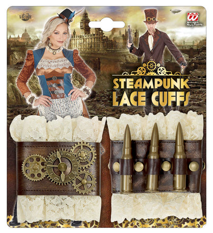 Pairs Of Steampunk Lace Cuffs