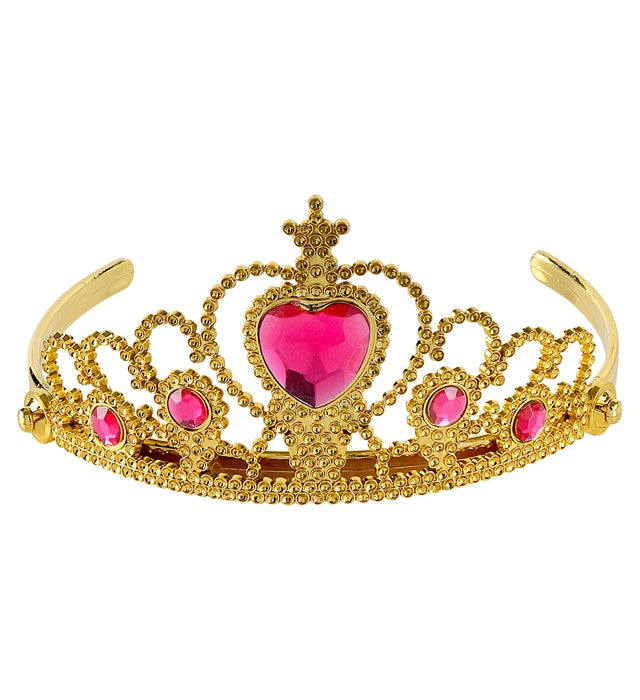 Gold Tiara With Pink Gems