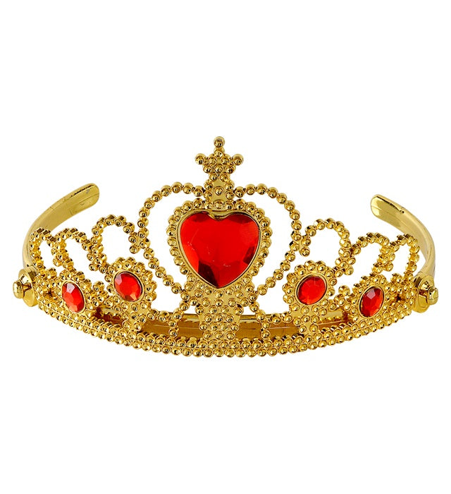 Gold Tiara With Red Gems