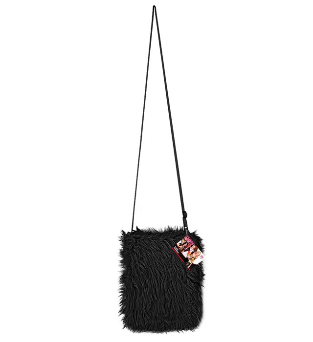 Black Plush Handbag