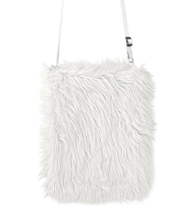 White Plush Handbag